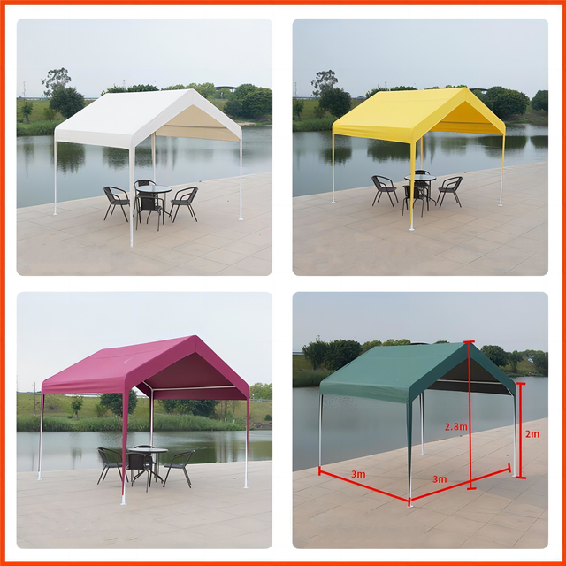 Modernes 3x3-Werbezelt für den Außenbereich, wasserdichtes Messedach mit individuellem Logo, Stahlrahmen für Gartenpartys
