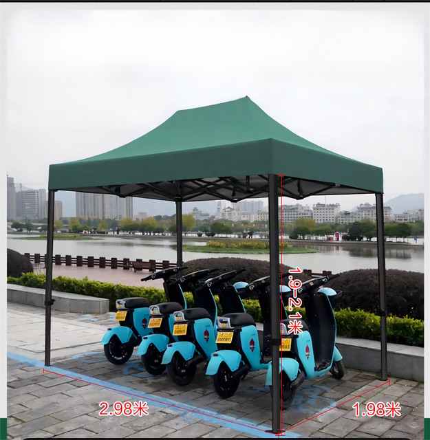 Stahlrahmen-Überdachungszelt für den Außenbereich mit individuellem Druck, maßgeschneidertes Werbe-Pop-up-Zelt mit eigenem Logo. Messezelt