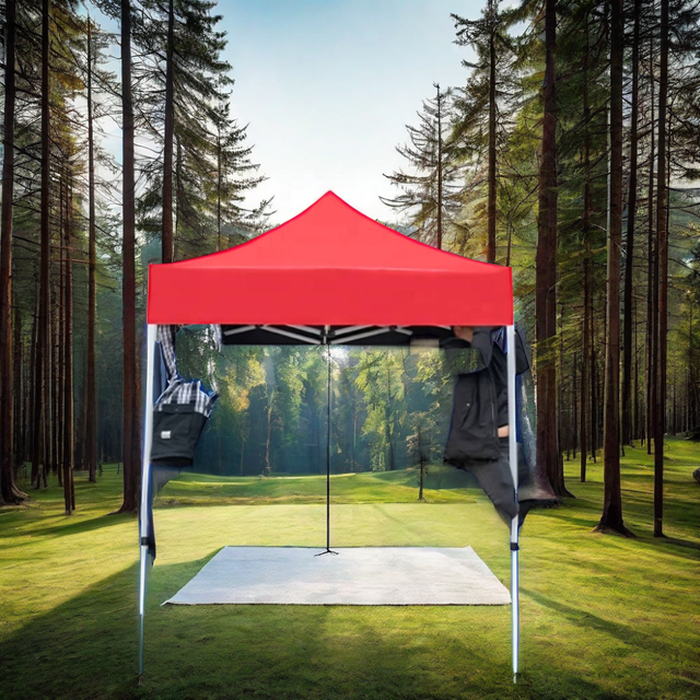 Hochwertiges Pop-up-Vordach 2 x 2 m, 2 x 3 m, 3 x 3 m, 3 x 4,5 m, 3 x 6 m, Messezelt, faltbar, Außenwerbung, Pavillon, Stoff, Polyester