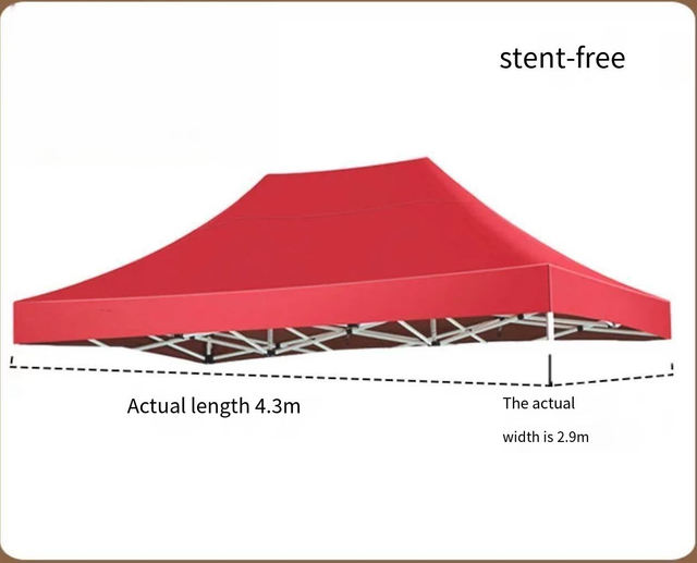 Kostenloser Design-Überdachungszeltrahmen, einfach aufzubauendes Überdachungs-Werbe-Popup-Zelt, 10 x 20 Fuß Außenpavillon, 1200D-Zeltabdeckung ohne Rahmen