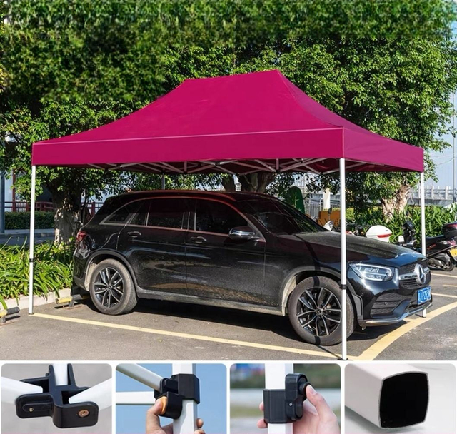 Hochwertige, maßgeschneiderte Werbe-Aluminium-Klapppavillon 3X4,5 Outdoor-Pop-up-Überdachung Handelsaluminium-Ausstellungszelte