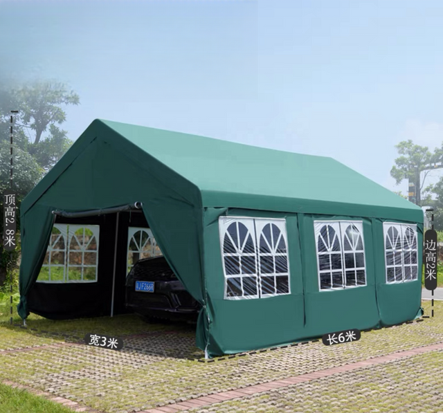 Wasserdichtes Garagen-Carport-großes schwarzes Pop-up-Überdachungszelt 10x20