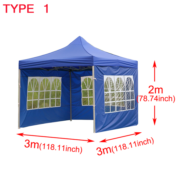 Tragbares, faltbares Pop-up-Überdachungszelt aus Stahl, wasserdicht, anpassbar, mit Logo-Druck, Veranstaltungen, mit Fenster-Seitenwand