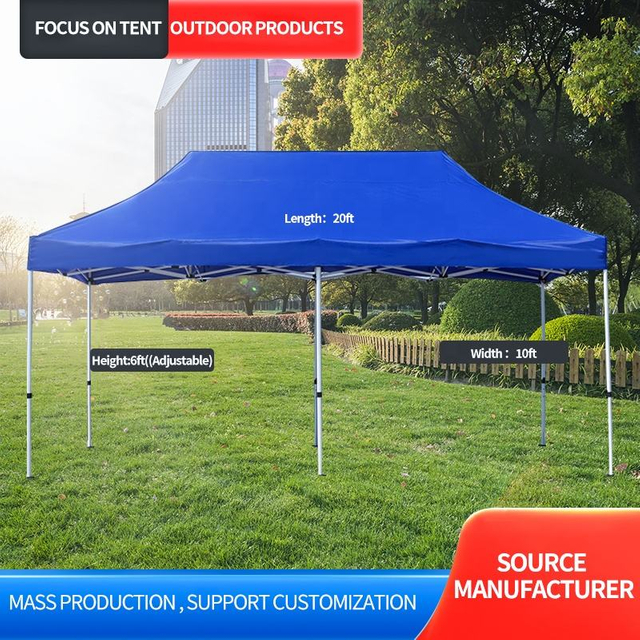 10X20ft Easy-Up-Zelt, Pop-Up-Überdachung, wasserdichtes Faltzelt mit individuellem Logo-Stahlrahmen, einfache Installation für den Außenbereich