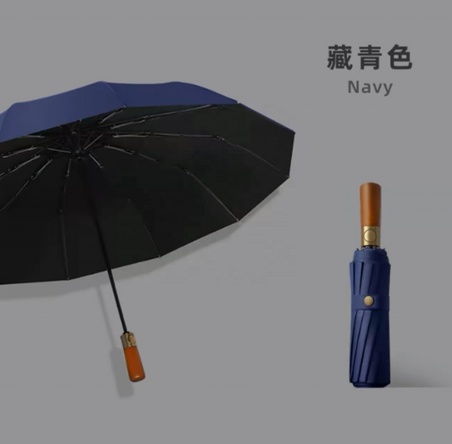 Anti-starker, winddichter, wasserdichter, verdickter dreifacher Regenschirm, vollautomatischer Strandschirm, individueller Logo-Druck für den Regen