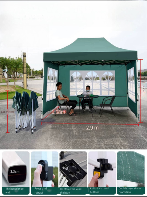 Überdachung, Dachstruktur, Pop-up-Zelt, Markise, Fenster, Gartenpavillon, Sonnenschutz für Messezelte im Freien