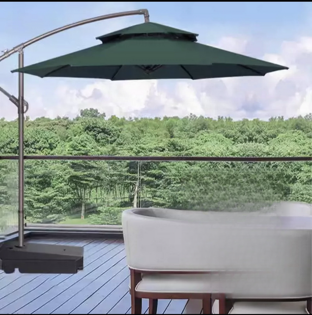 Seitenstange für Schwimmbad, zusammenklappbar, Terrassenstoff, wasserdicht, individueller Sonnenschutz für den Außenbereich, freitragender Garten-Sonnenschirm, Strandsonne
