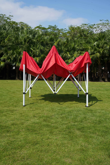 10x10ft kundenspezifische Stahl-Pop-Up-Zelte, die ein Überdachungszelt für Messe-Display-Events im Freien bewerben