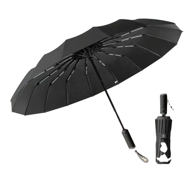 Kundenspezifischer Logo 16K automatischer offener Irideszenz-Regenschirm, winddichter Golf-Sonnenschirm, automatischer Regenschirm für Erwachsene