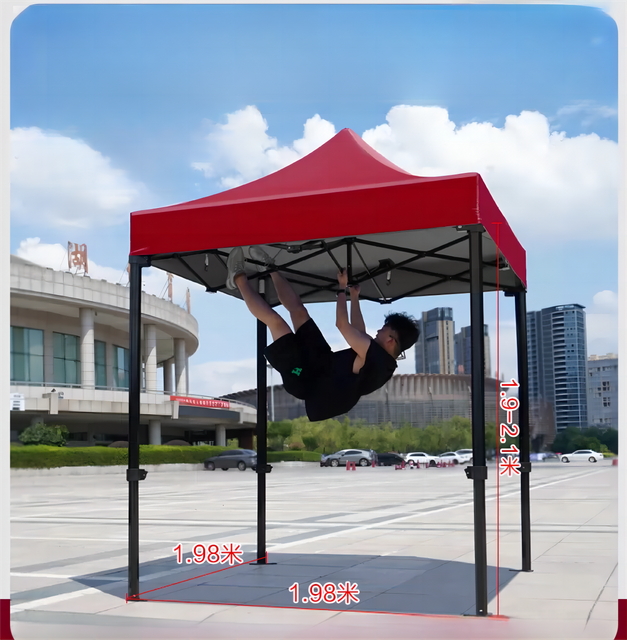 Werbelogo Outdoor-Messezelt, Ausstellungsveranstaltung, Festzelt, Überdachung, Pop-Up-Zelt