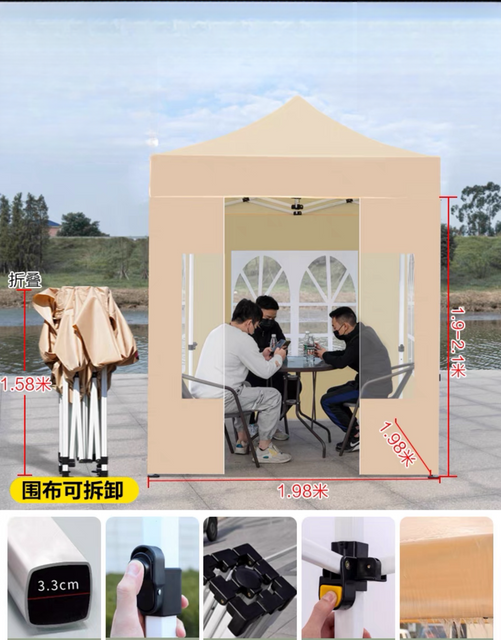 China Custom Pop-up-Überdachungszelt, faltbarer Pavillon mit wasserdichten Ausstellungszelten aus Aluminium an der Oberseite und an den Seitenwänden