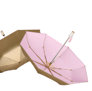 Luxin Umbrella Factory Travel Kompakter, leichter, tragbarer Handtaschen-Klappschirm, mobile Größe, Sonnenschirm mit flachem Griff