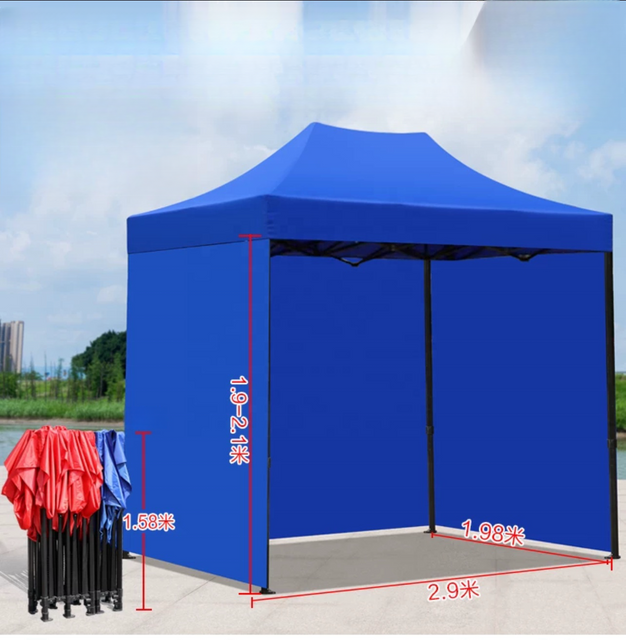 Werbepavillon, Ausstellungszelt, Ladenzelt, Stahlrahmen, Pop-up-Faltzelt für Veranstaltungen im Freien