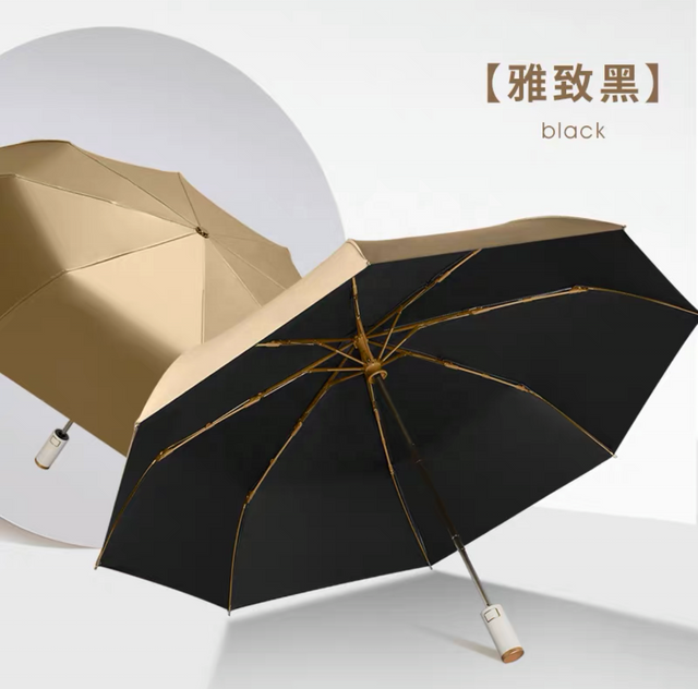 Luxin Umbrella Factory Travel Kompakter, leichter, tragbarer Handtaschen-Klappschirm, mobile Größe, Sonnenschirm mit flachem Griff