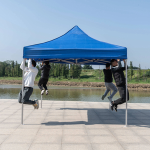 Kundenspezifisches 10x10ft-Messezelt mit Stahlrahmen-Überdachung, Pop-up-Werbezelt für Veranstaltungen im Freien