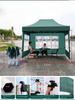 Kundenspezifischer sechseckiger Diamantrahmen, faltbar, tragbar, Pop-up-Pavillonzelt, Vierjahreszeiten-Polyester-Werbezelt mit Logo
