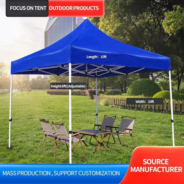 Hochwertiges 10 x 10 Fuß großes Faltzelt mit Vordach und Markisen, wasserdichter Stahlrahmen, Garten, individuelles Logo, moderner Stil